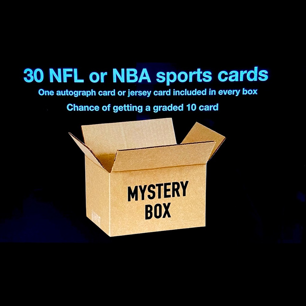 Mystery NFL or NBA card box